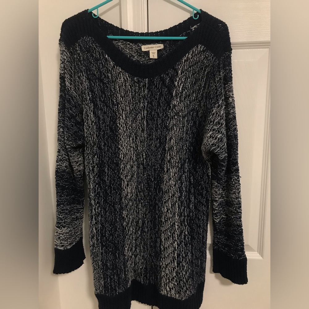 Women’s Coldwater Creek XL 16 blue sweater EUC